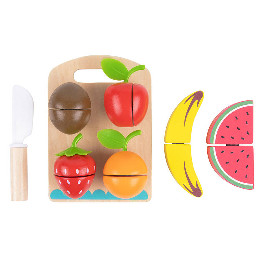 TookyToy - Wooden Cutting Fruits Toy Set
