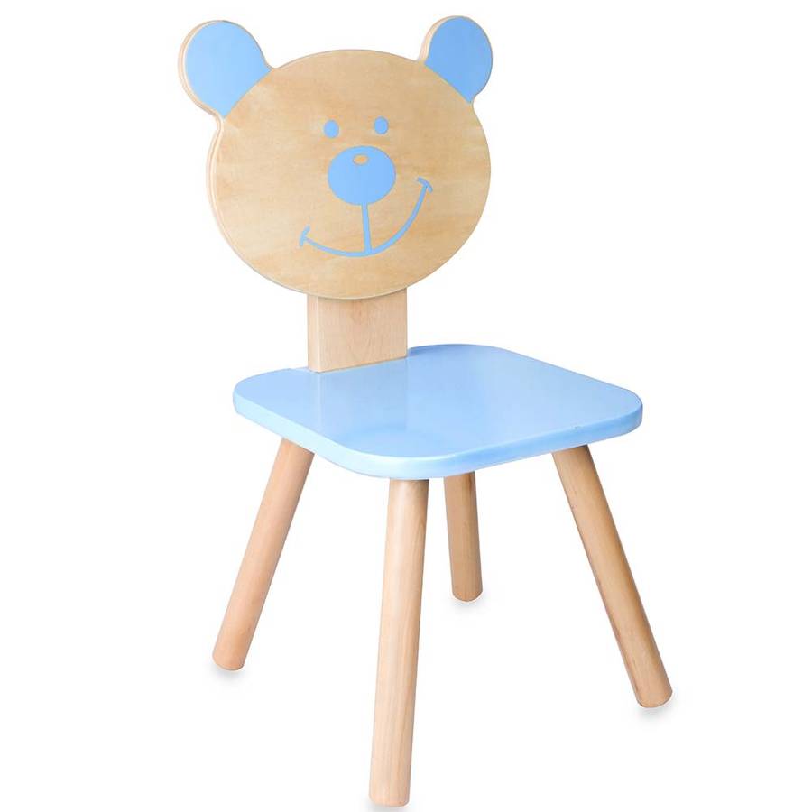 Classic World - Bear Chair for Kids - Blue