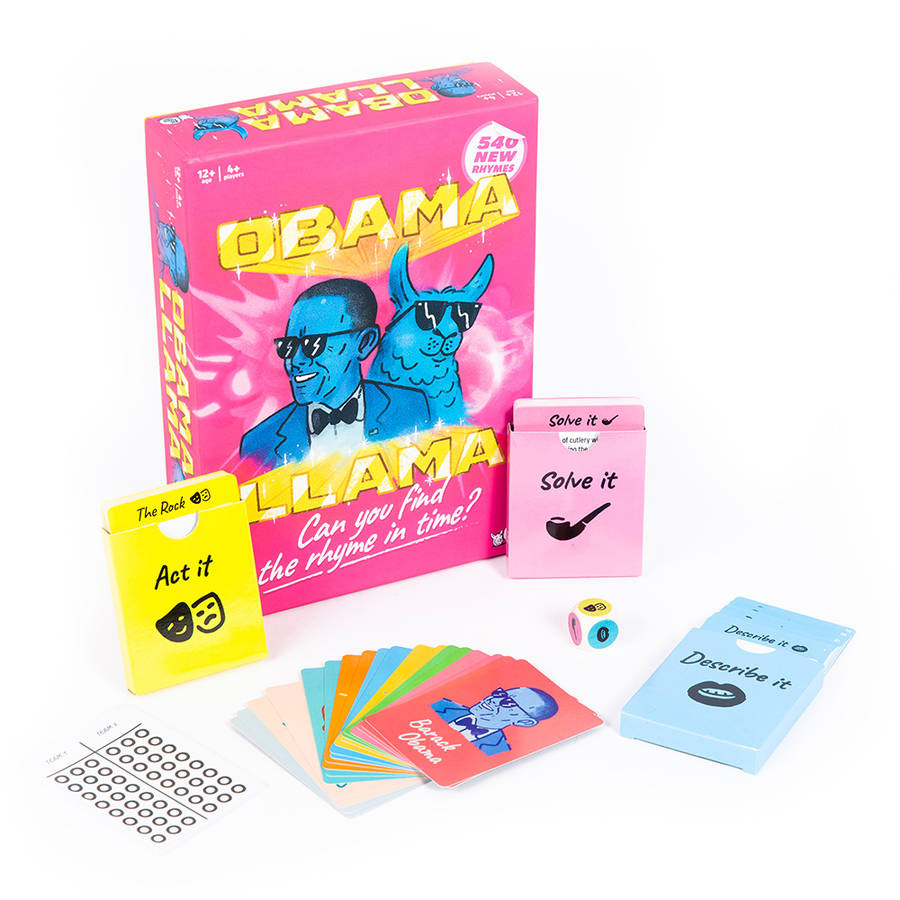 Big Potato Games - Obama Llama - The Rhyming Charades Party Game - 4-20 Players