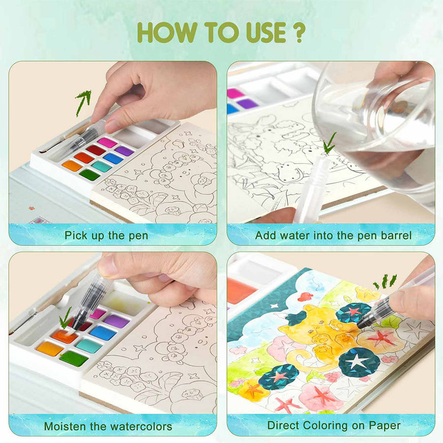Jar Meló - Watercoloring Book - Whimsical Pet Paradise