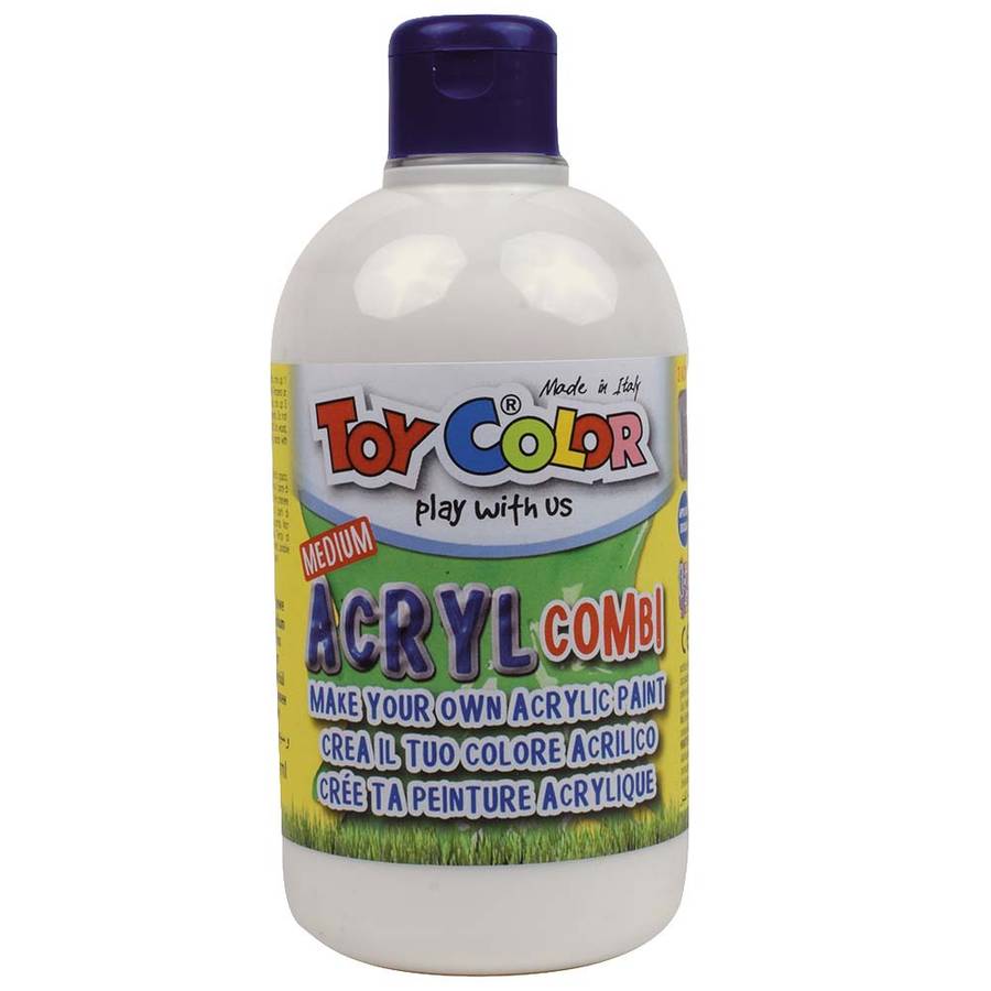 Toy Color - Acrylic Paint Medium - Combination Mix for Tempera Paints - 250ml
