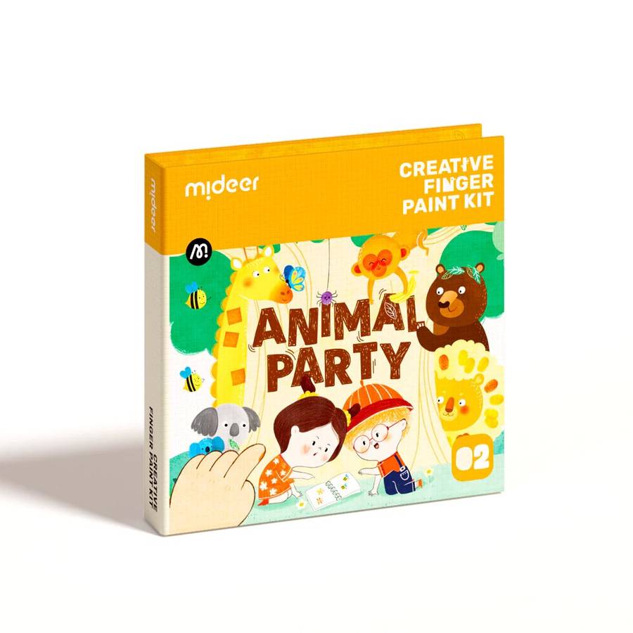 Mideer - Mideer Creative Finger Paint Kit - Animal Party