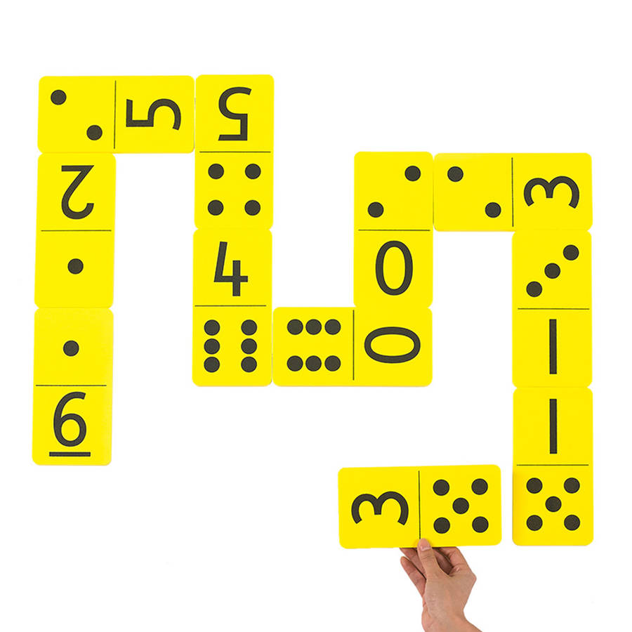 EDX Education - Dominoes Double-Six - Jumbo Foam - Number & Dot - 28pcs
