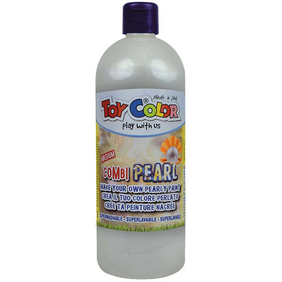 Toy Color - Pearly Paint Medium - Combination Mix for Tempera Paints - 1000ml