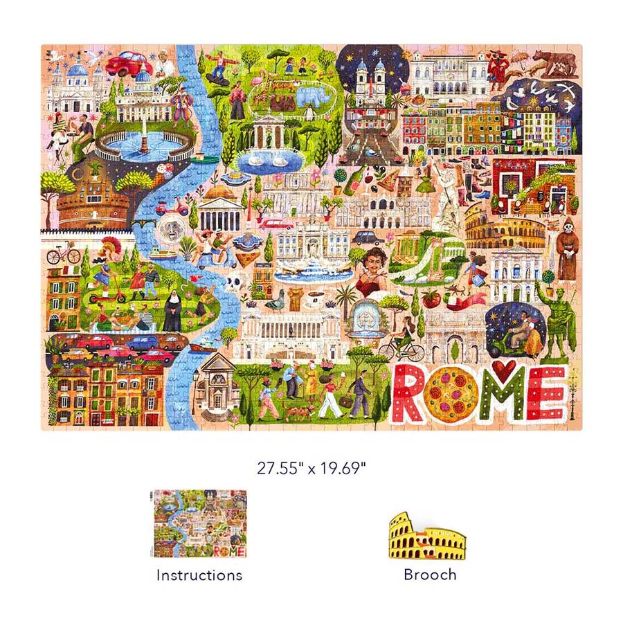 Mideer - Artist 1000 Piece Puzzle Rome Adventure