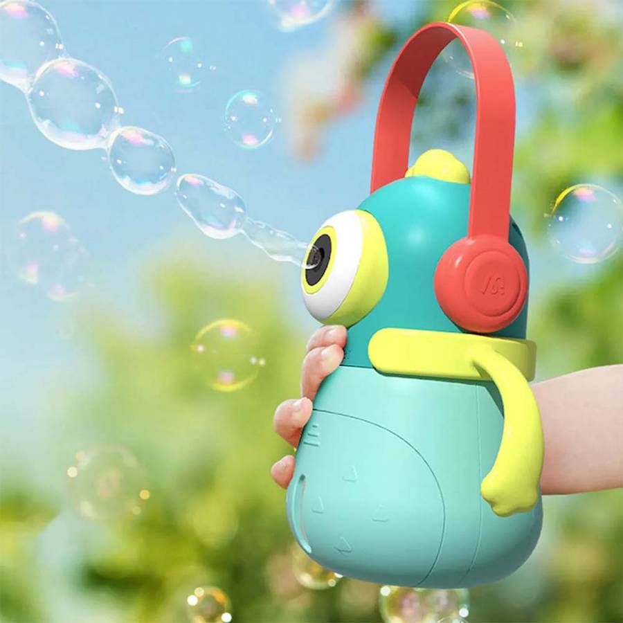 Mideer - Monster Bubbles: Interactive Bubble Machine with Lights and Music - Blue