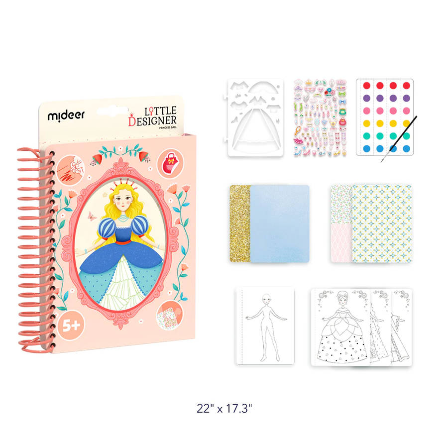 Mideer - Little Designer Arts & Crafts Book Set - Princess Ballet