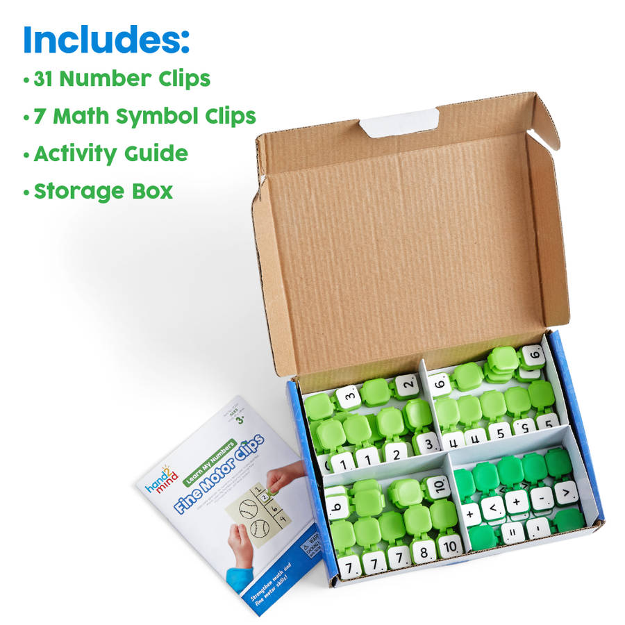 Hand2Mind - Learn My Numbers Fine Motor Clips