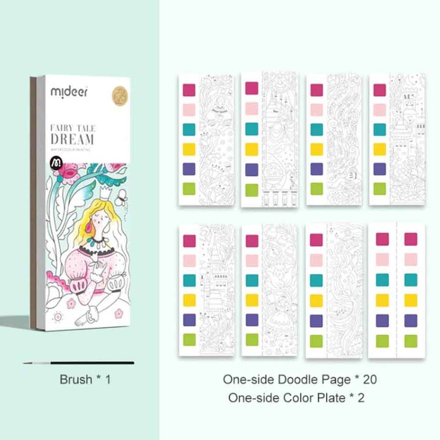 Mideer - Watercolour Painting Set - Travel Size - Fairy Tale Dream