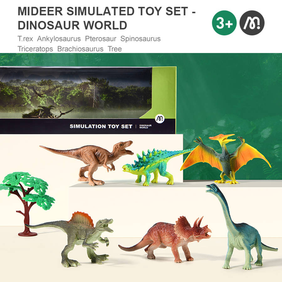 Mideer - Simulation Toy Set Dinosaur World