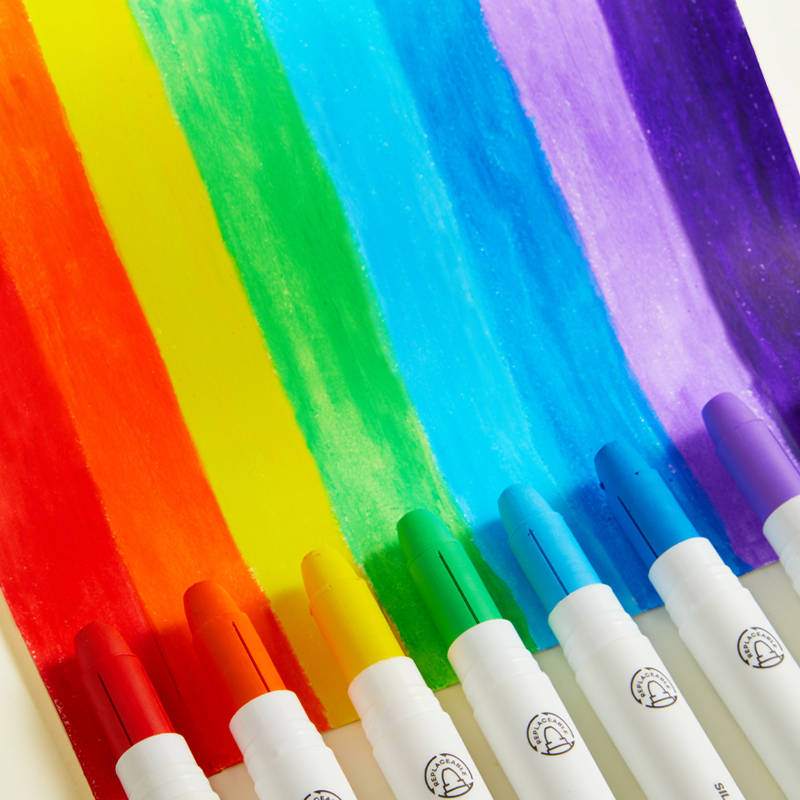 Mideer - Silky Crayons Refills - 12 Colours
