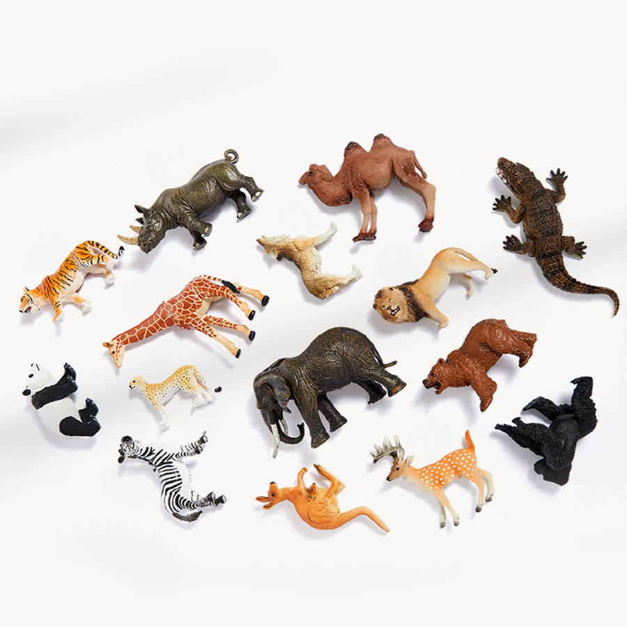 Mideer - Wild Animal Playset - 15 Pieces
