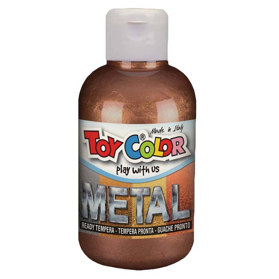 Toy Color - Superwashable Ready-Mix Tempera Paint for Kids - Metallic Shades - 250ml