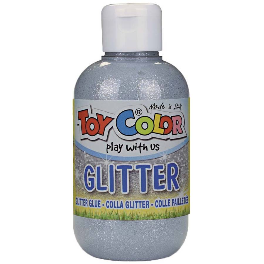 Toy Color - Superwashable Magic Glitter Glue Tempera for Kids - 250ml