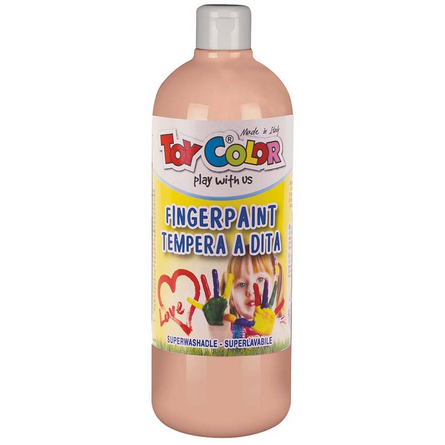 Toy Color - Superwashable & Non-Toxic Fingerpaint for Kids - 1000ml