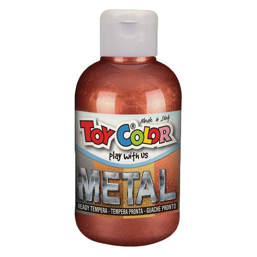 Toy Color - Superwashable Ready-Mix Tempera Paint for Kids - Metallic Shades - 250ml