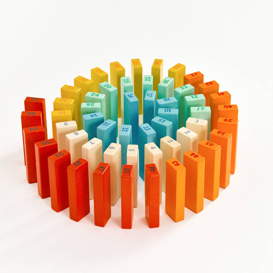 Classic World - Deluxe Colourful Stacking Game - 55pcs