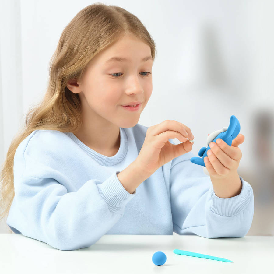 Hey Clay - Modelling Air-Dry Clay with Fun Interactive App - Animals, 15 cans