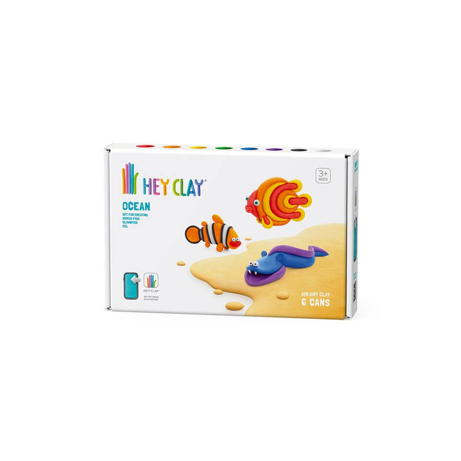 Hey Clay - Modelling Air-Dry Clay with Fun Interactive App - Clownfish, Discus Fish, Eel, Series ...