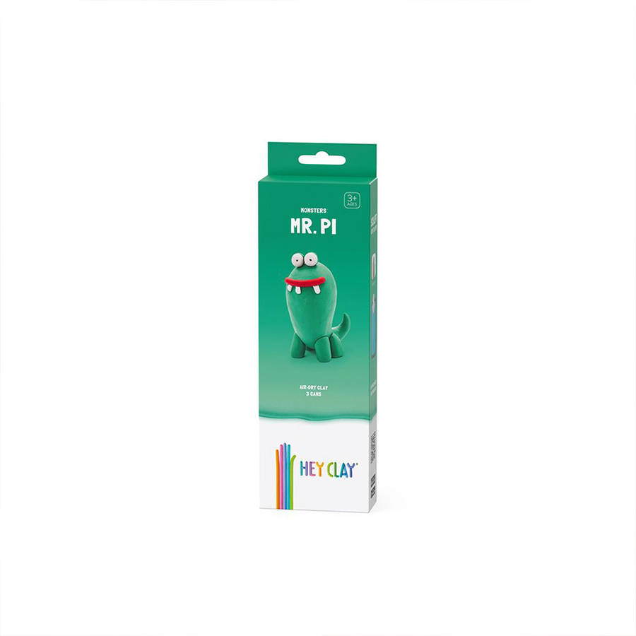 Hey Clay - Modelling Air-Dry Clay with Fun Interactive App - Pi, series Monsters, 3 cans