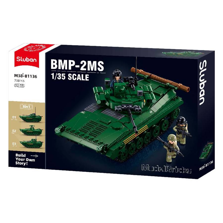 Sluban - Model Bricks - BMP Infantry Fighting Vehicle - 738pcs
