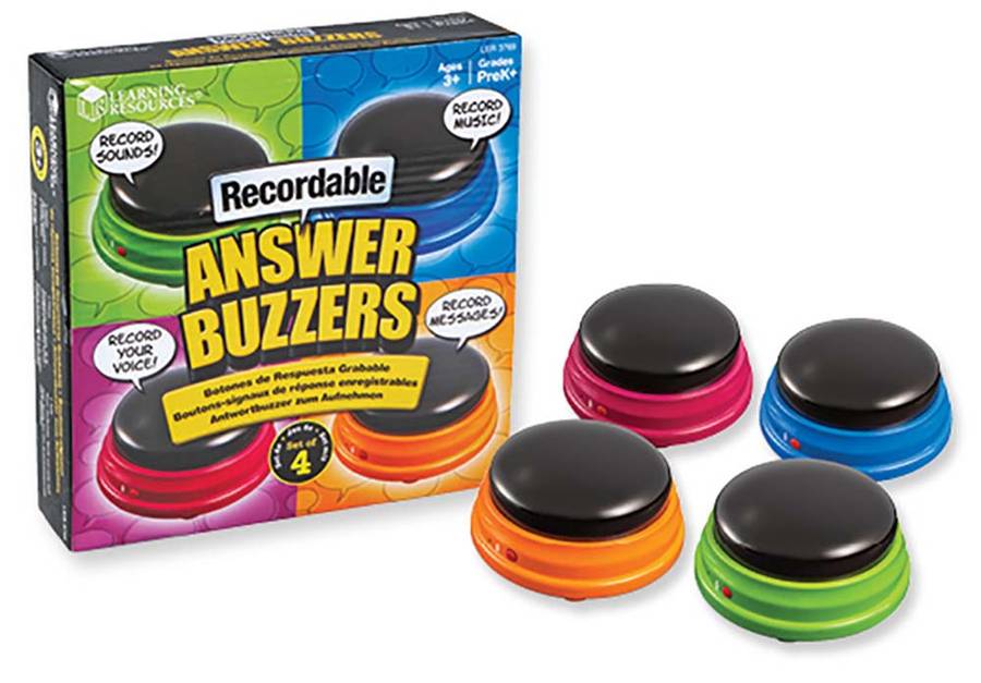 Learning Resources - Recordable Answer Buzzers (Set of 4)