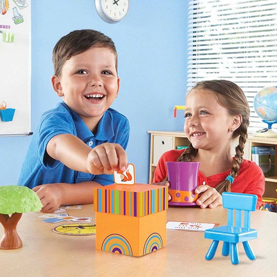 Learning Resources - Fox in the Box Positional Words Activity Set