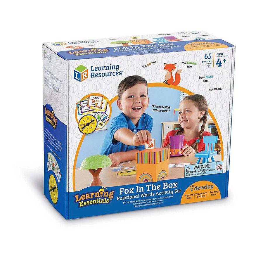 Learning Resources - Fox in the Box Positional Words Activity Set