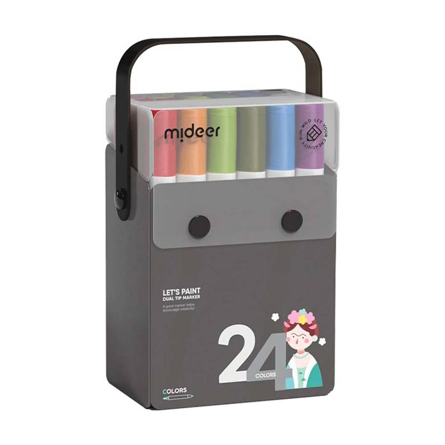 Mideer - Translucent Dual Tip Markers - 24 Colours
