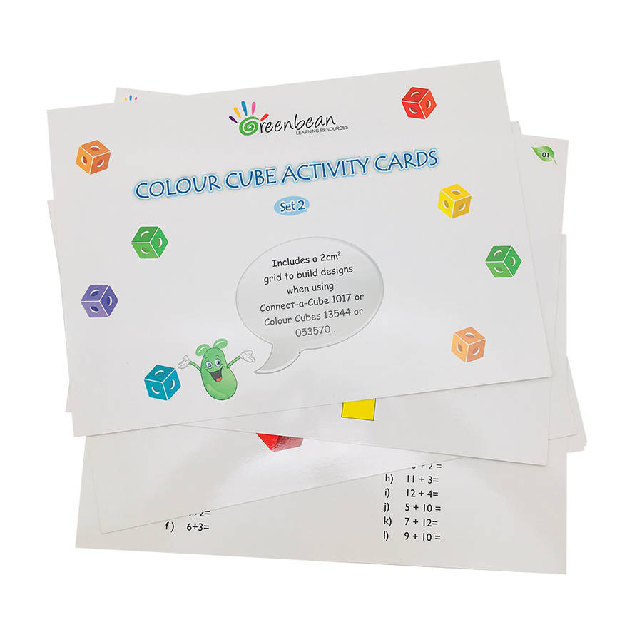 Greenbean - Activity Cards Connect A Cube Set 2