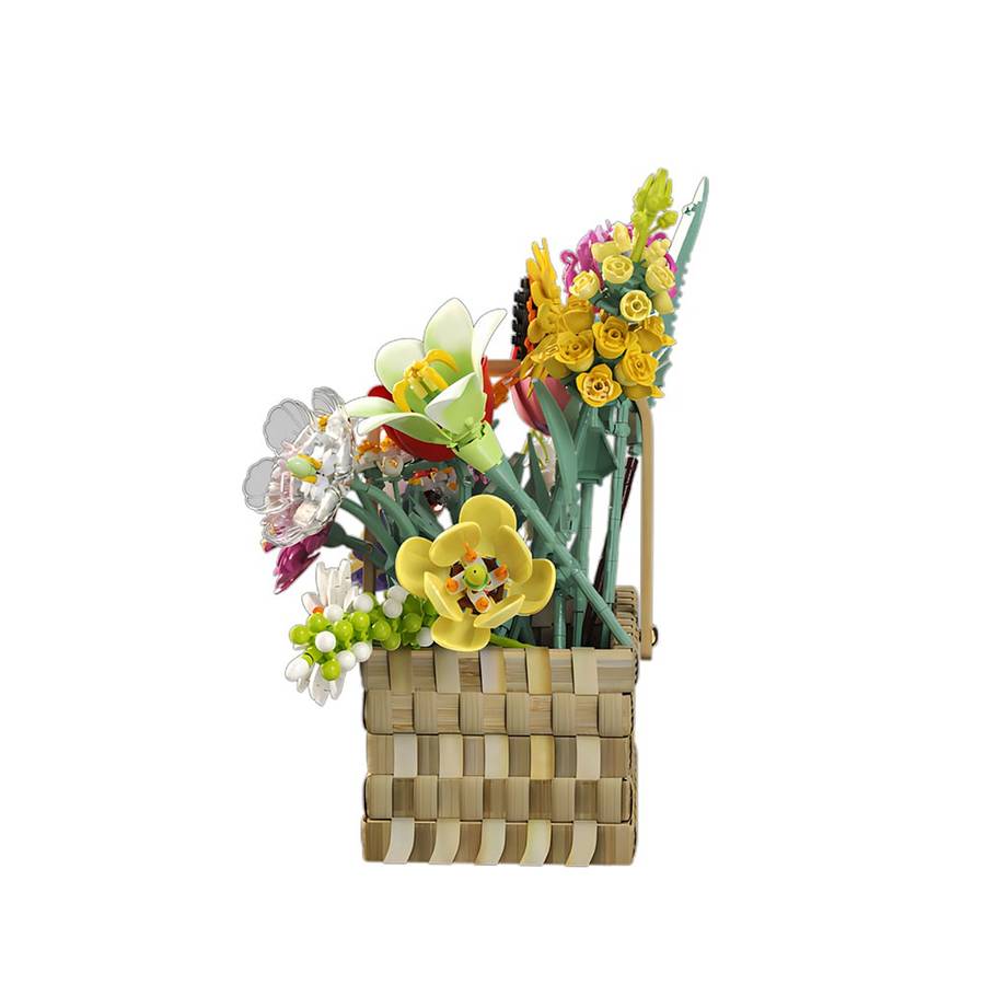 Feelo - Flower Basket Building Block Set - 1614 Pieces
