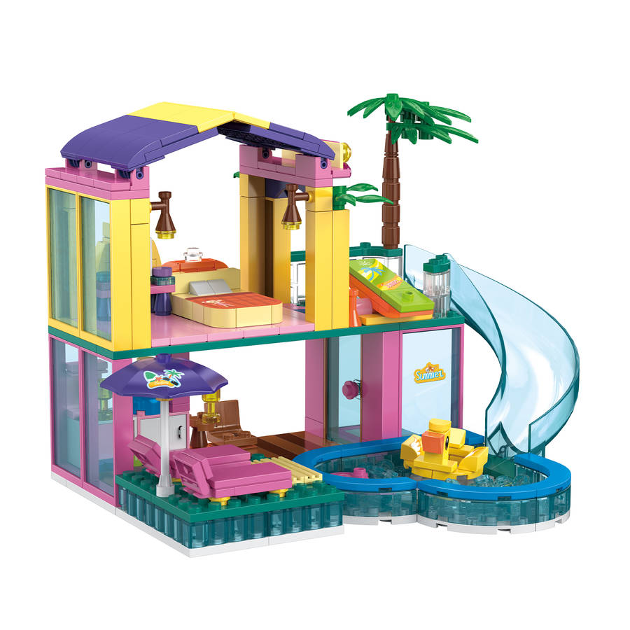 Cogo - Building Block Set - Dream Beach House - 380 Pieces