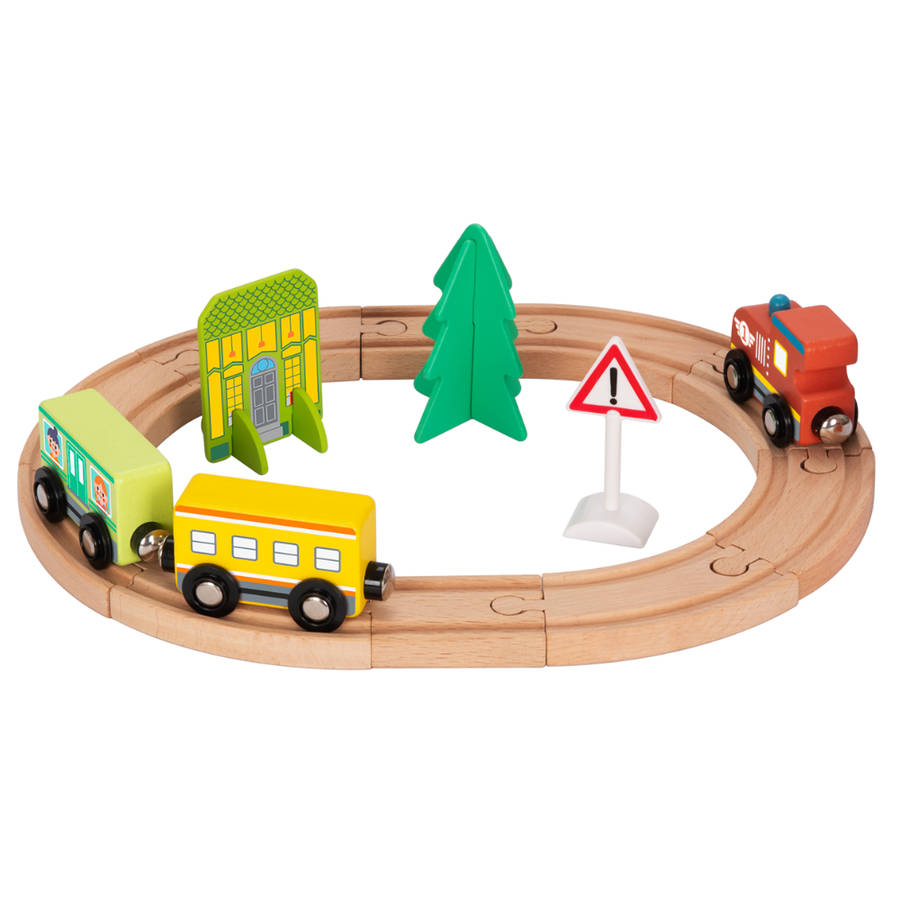 hi Pando - Magnetic Train Set - City Themed - 23pcs