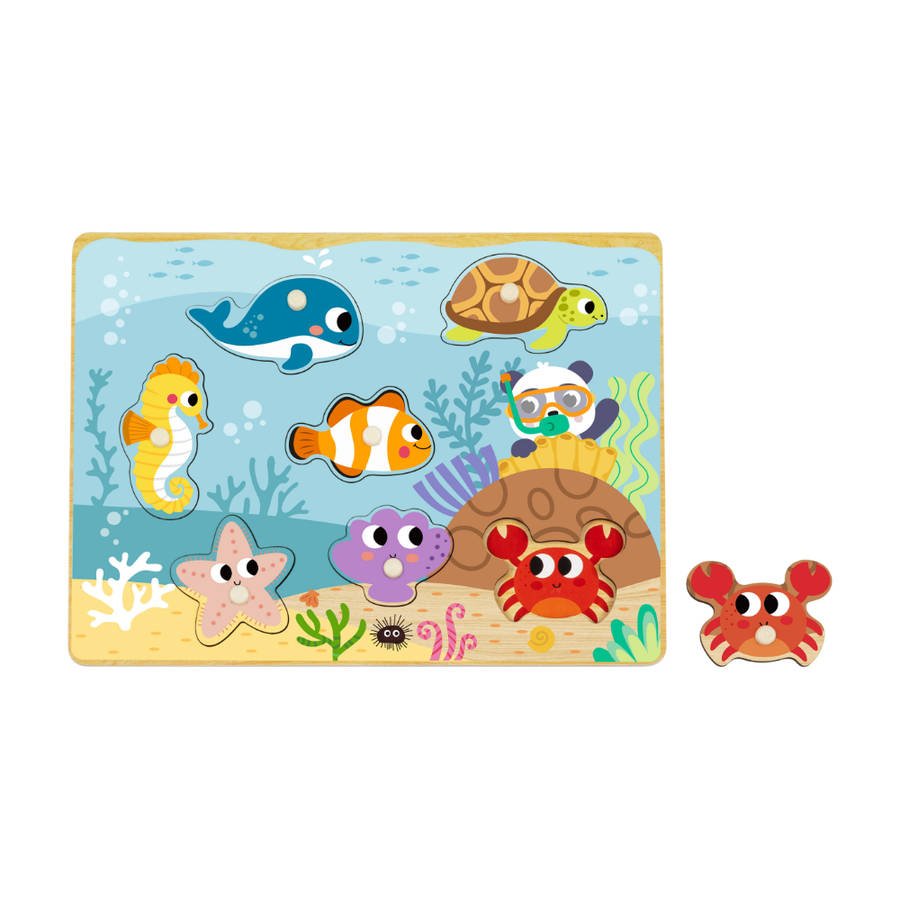 hi Pando - Ocean Themed Animal Puzzle - 8pcs