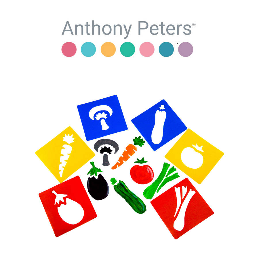 Anthony Peters - Vegetable Stencils - 6pcs