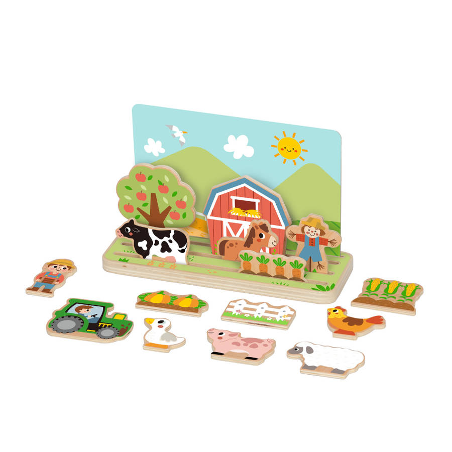 hi Pando - Pretend & Play - Wooden Space & Distance Learning Game - 22pcs