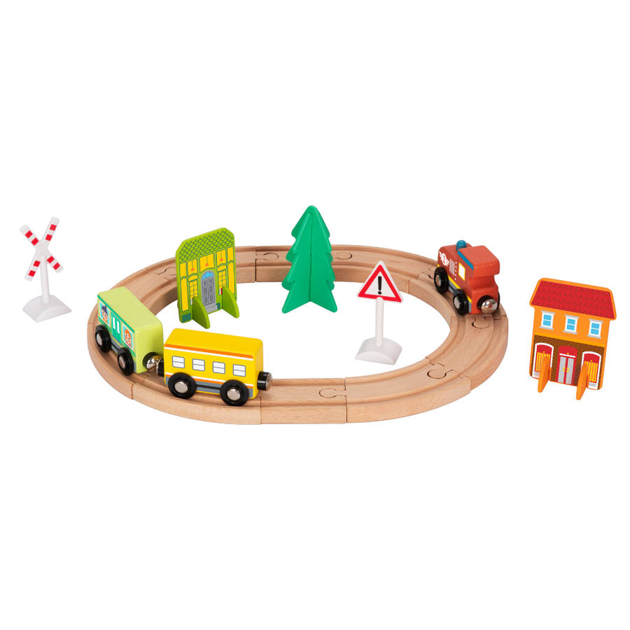 hi Pando - Magnetic Train Set - City Themed - 23pcs