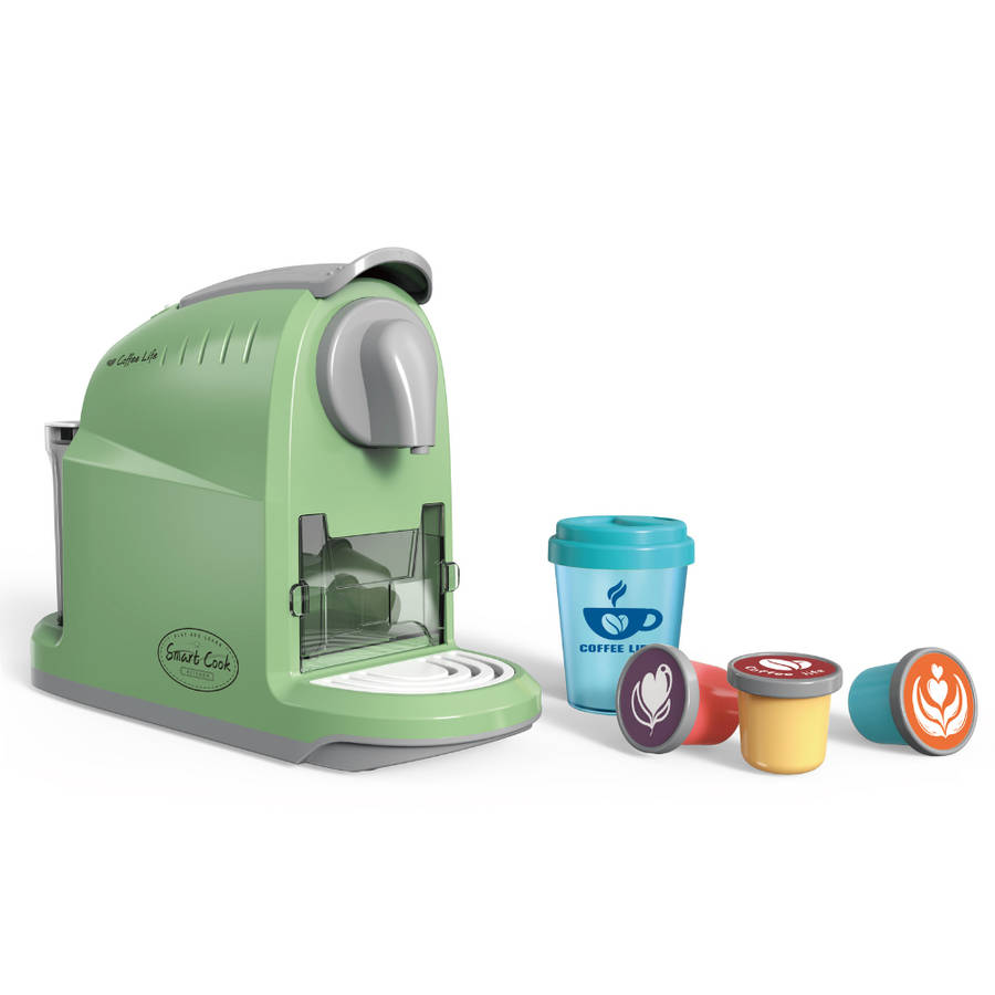 Pretend & Play Coffee Maker Set with Sounds & Colour Changing Cup - Green