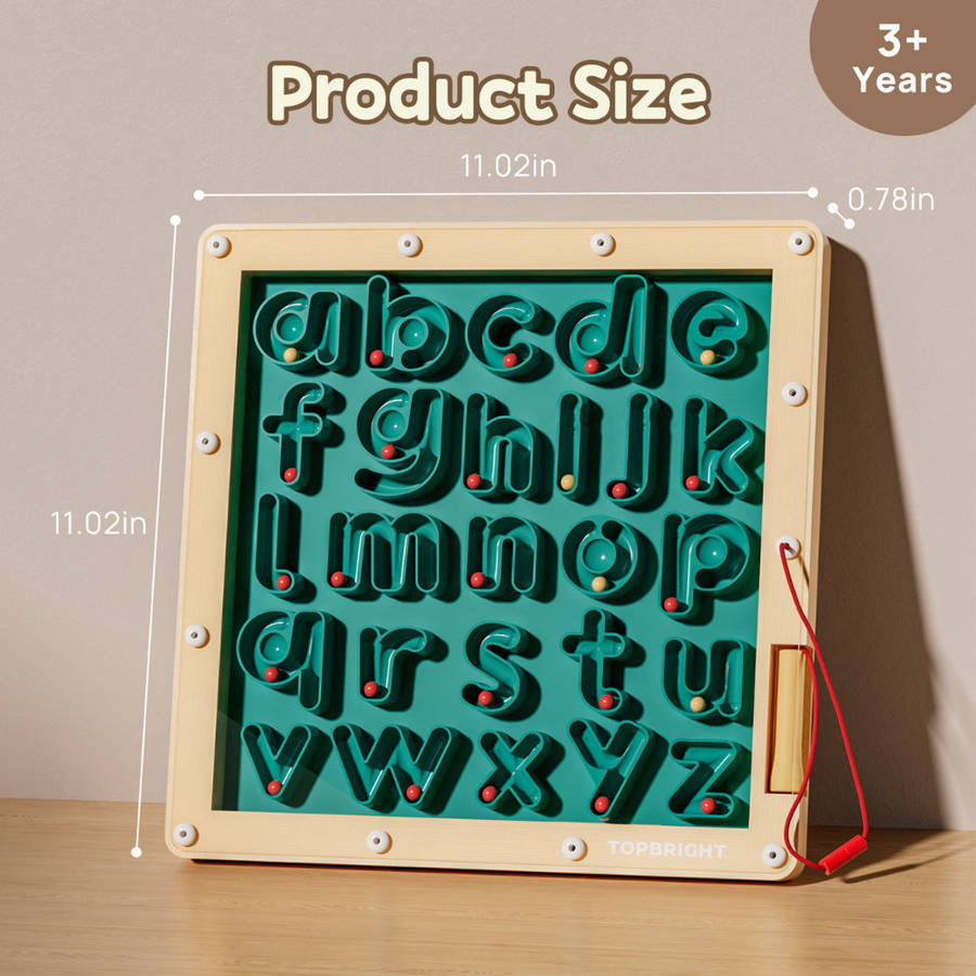 TopBright - Magnetic Maze - Alphabet Tracing Board