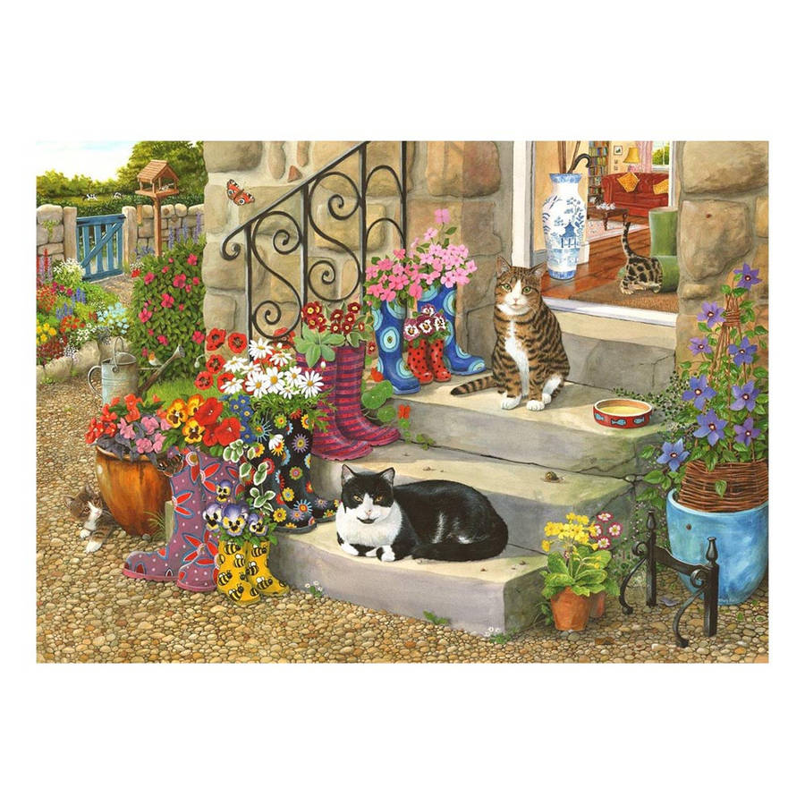 House of Puzzles - Puss 'N' Boots - XL Pieces - 500 Piece Jigsaw Puzzle