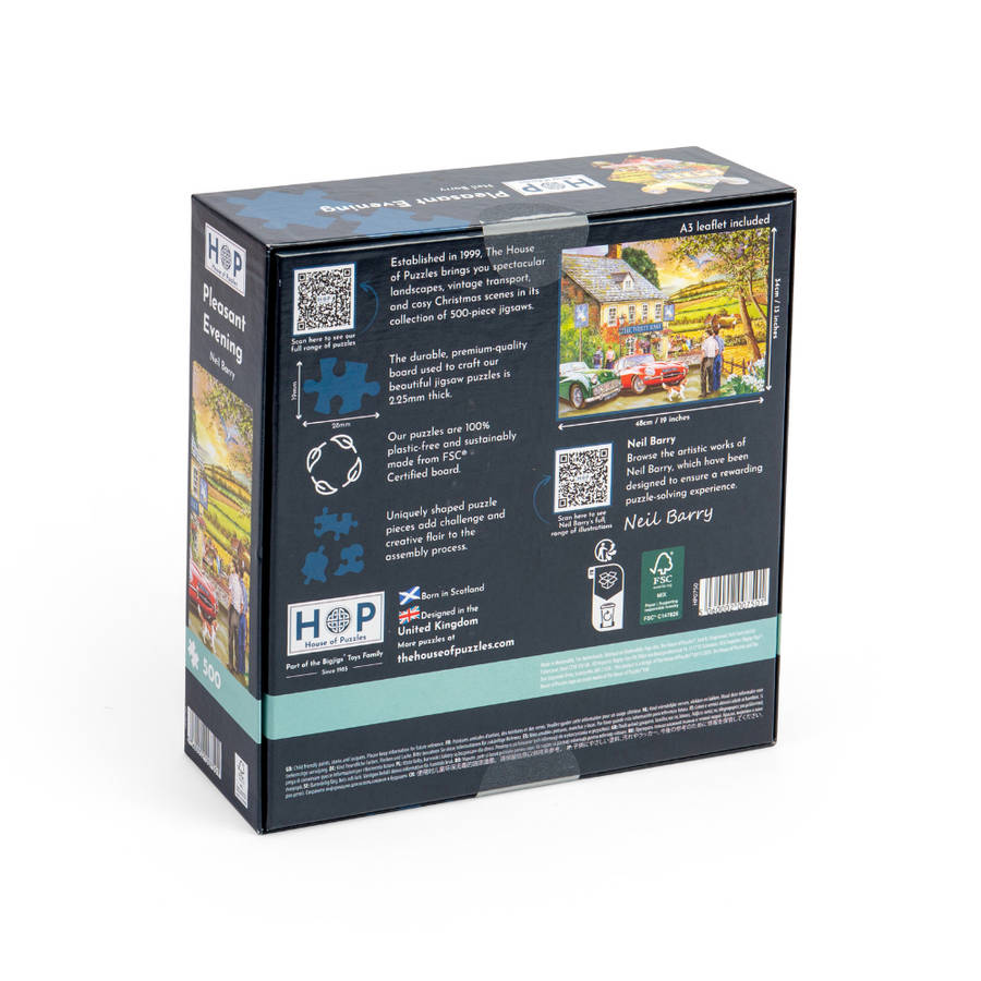 House of Puzzles - Pleasant Evening - 500 Piece Jigsaw Puzzle