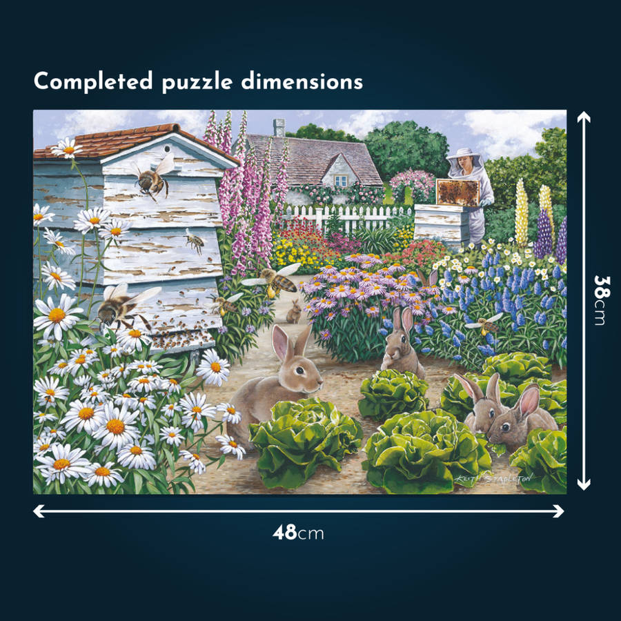 House of Puzzles - Honey Bunnies - 500 Piece Jigsaw Puzzle