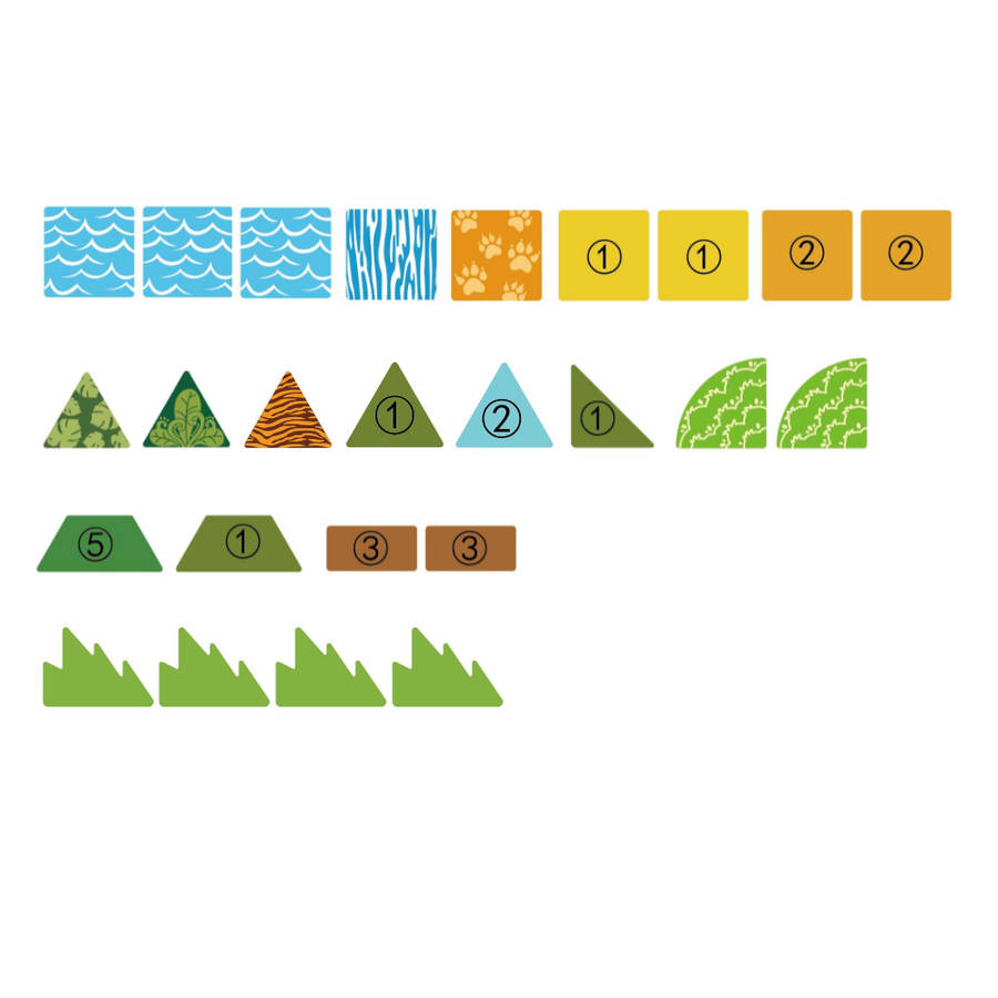 Magnetic Tiles - Safari Animals Set - 30 Pieces