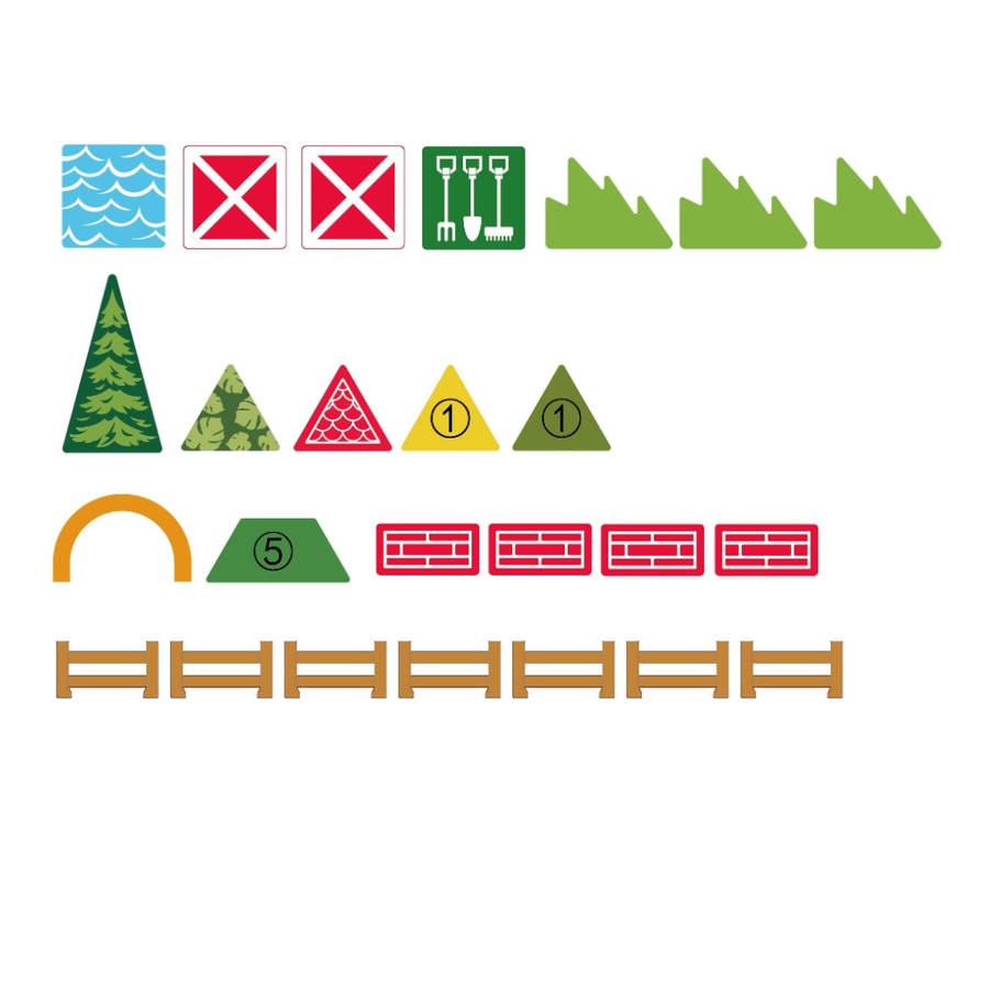 Magnetic Tiles - Farm Animal Set - 30 Pieces