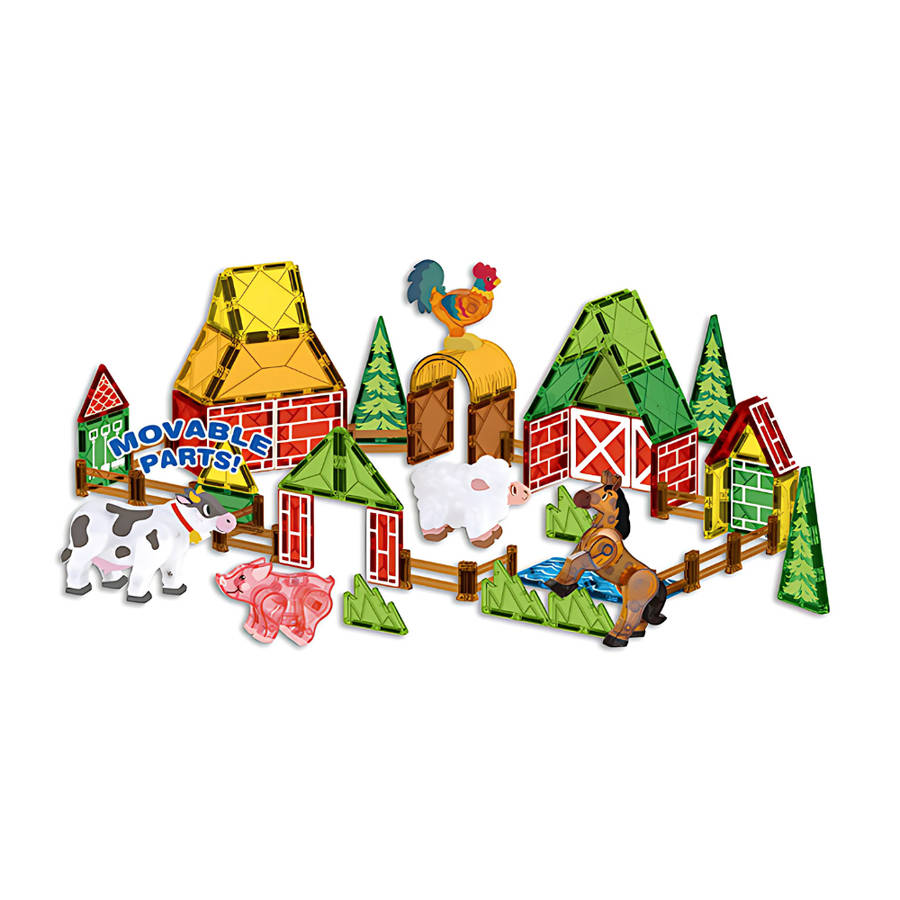 Magnetic Tiles - Farm Animal Set - 30 Pieces