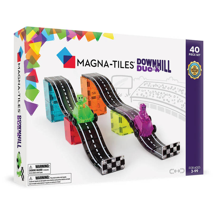Magna-Tiles - Magnetic Construction Set - Downhill Duo Set - 40 pcs