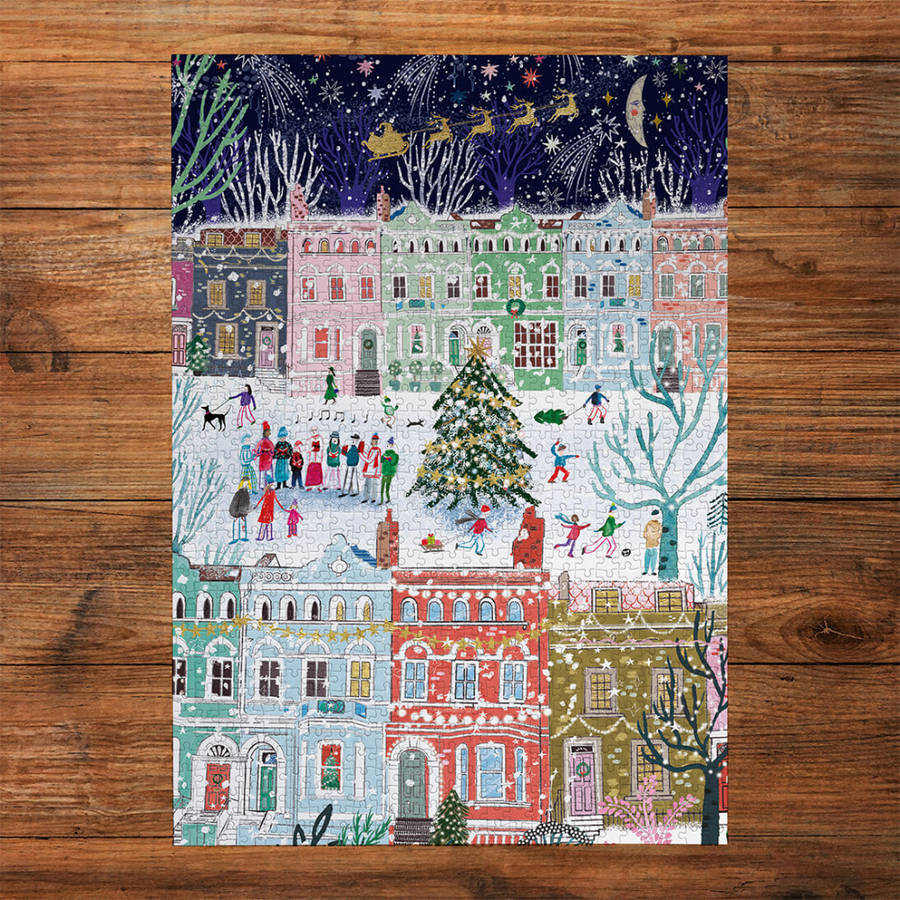 Gibsons - Christmas in London - 3 x 500 Piece Jigsaw Puzzles