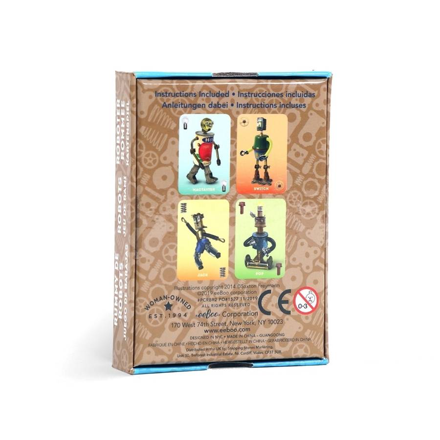 eeBoo - Robot Rummy Playing Cards -**
