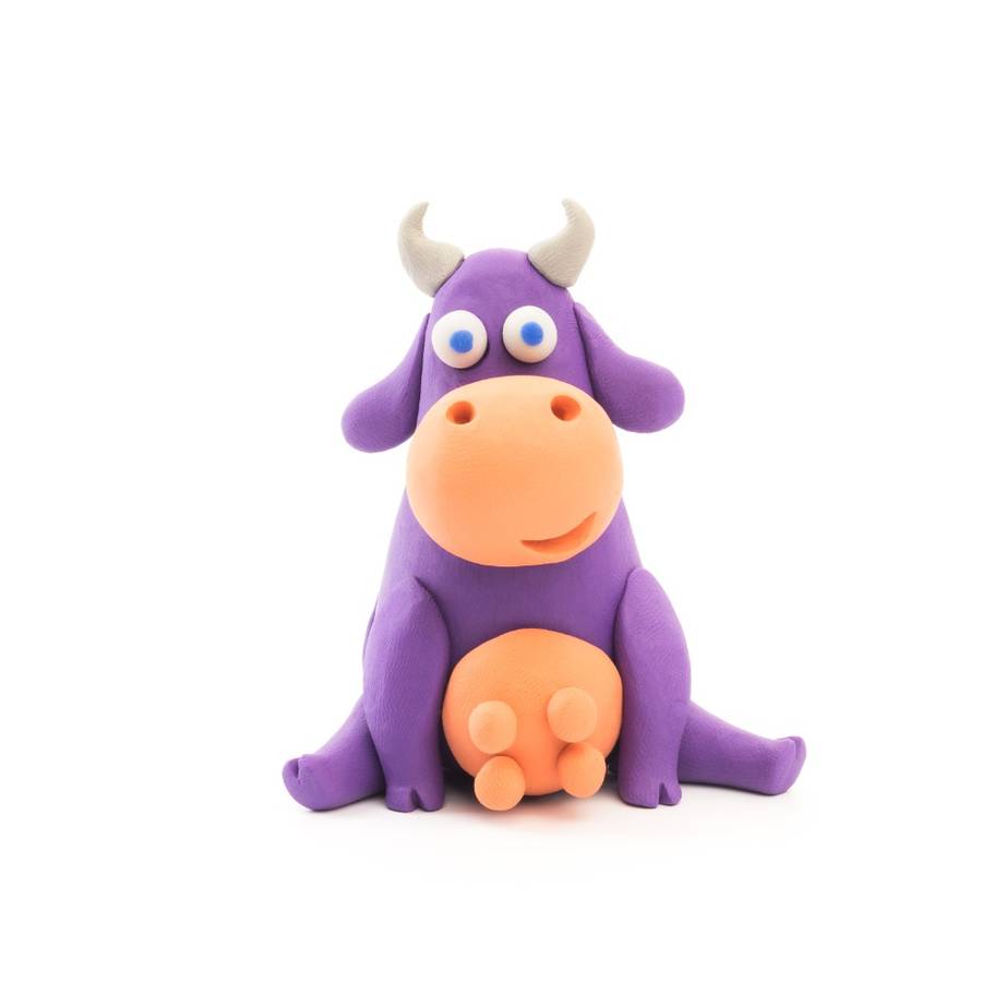 Hey Clay - Modelling Air-Dry Clay with Fun Interactive App - Cow, Doggie, Sheep, Series Animals, ...