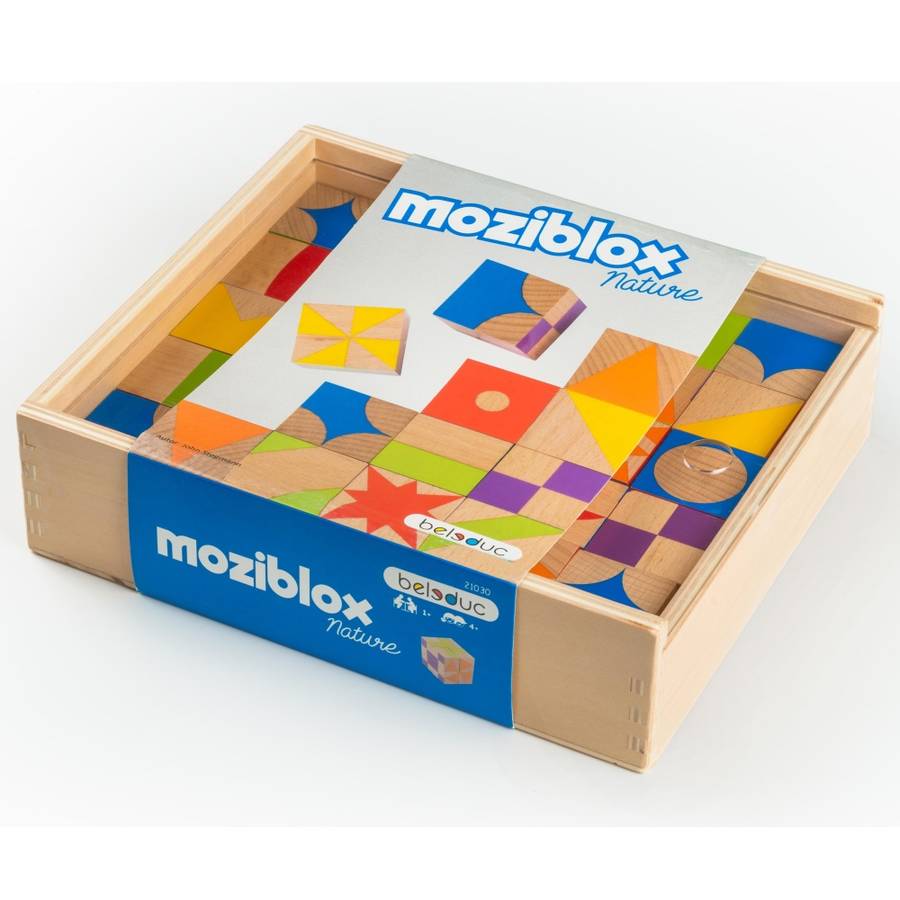 Beleduc - Moziblox Wooden Blocks - Patterning Game - 30pcs -**